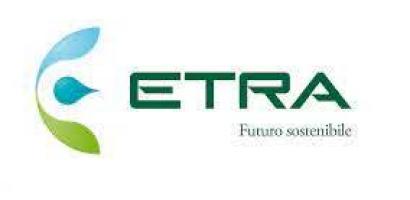 logo società Etra - scritta in verde