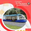 foto del tram e il logo del Comune di Rubano